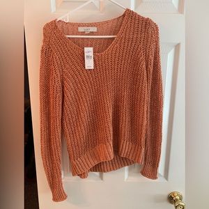 Loft orange sweater